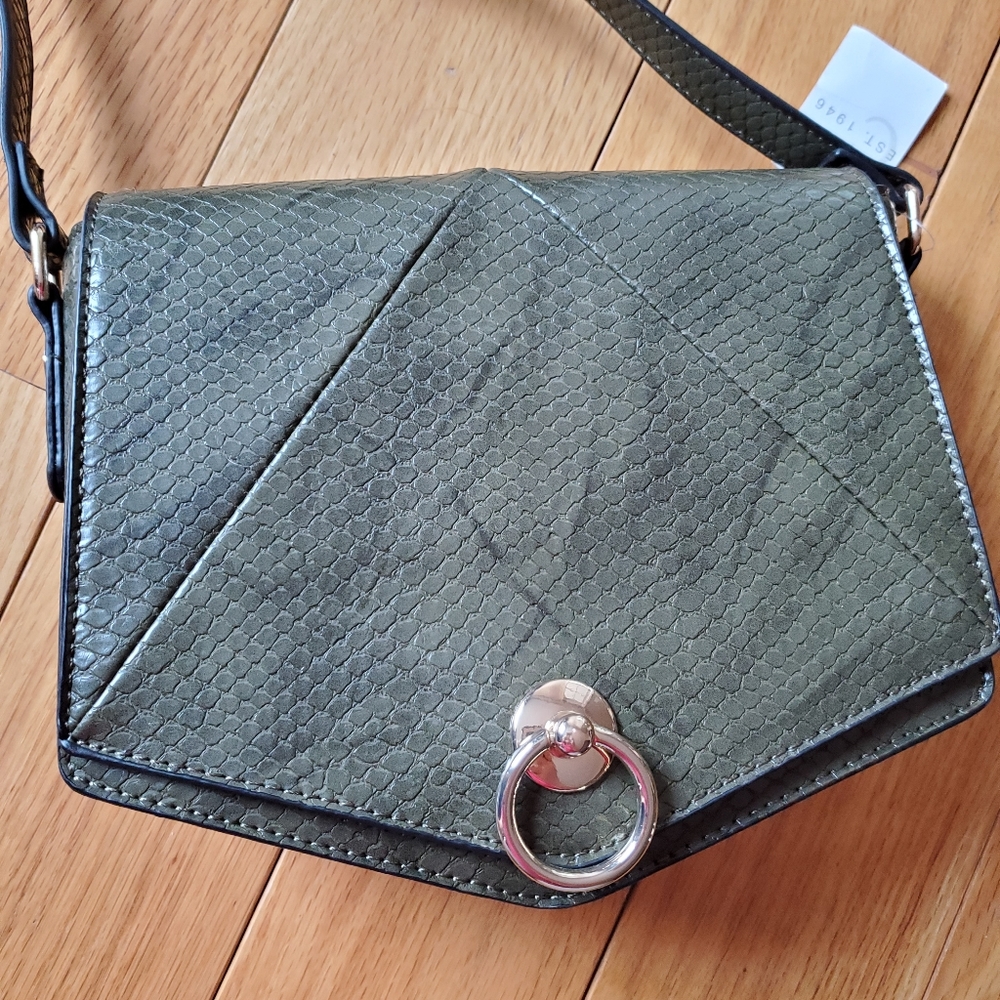 Faux Snakeskin Crossbody